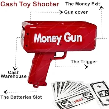Money Gun Cash Launcher Toy