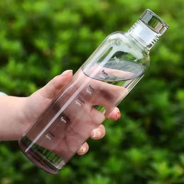 Plastic Water Bottle With Time Scale