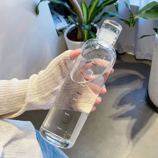 Plastic Water Bottle With Time Scale