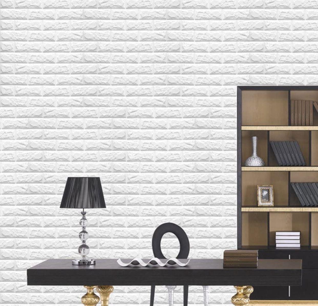 3D Self-Adhesive Brick Wall Panels