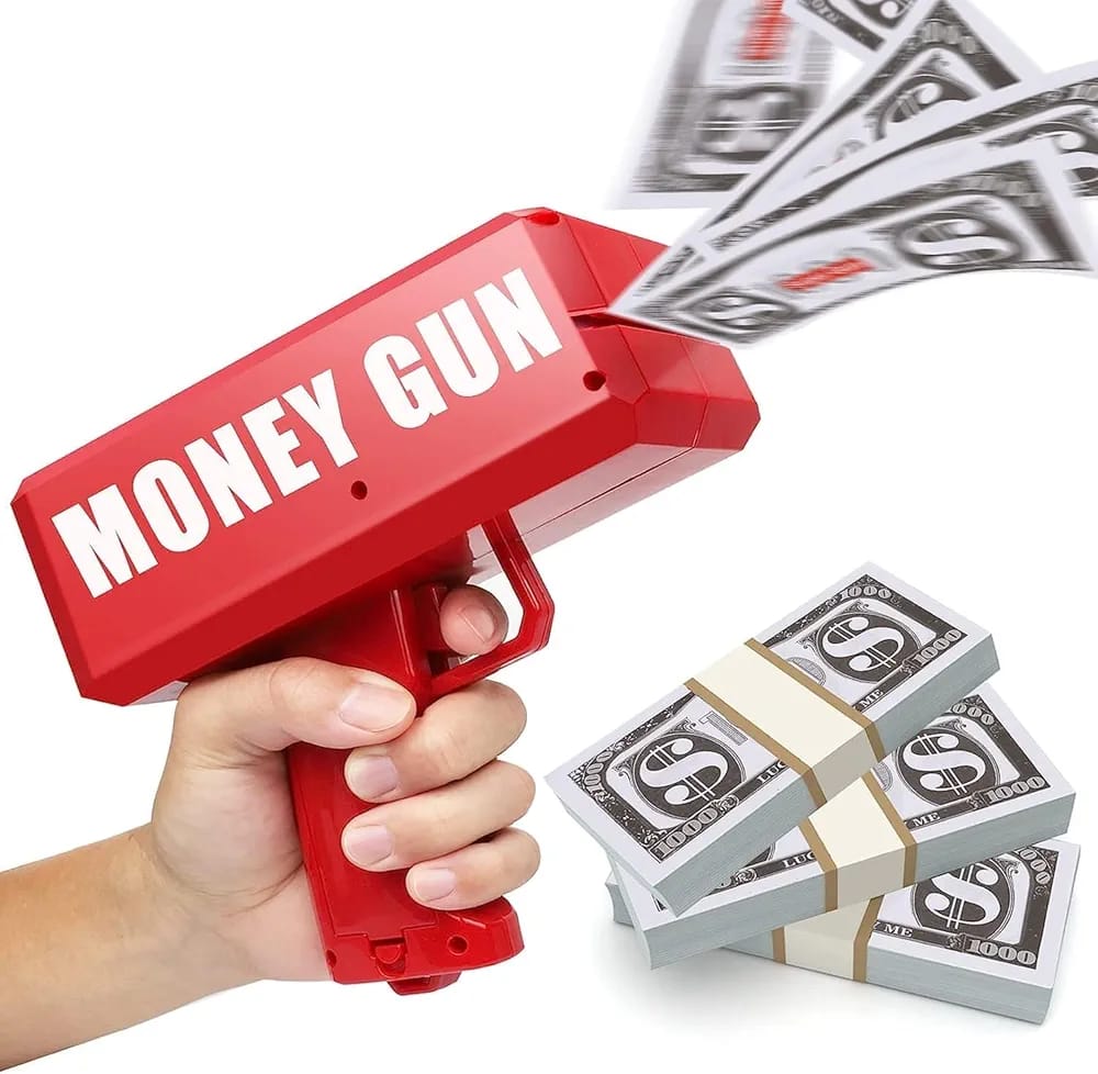 Money Gun Cash Launcher Toy