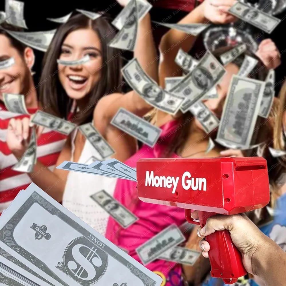 Money Gun Cash Launcher Toy