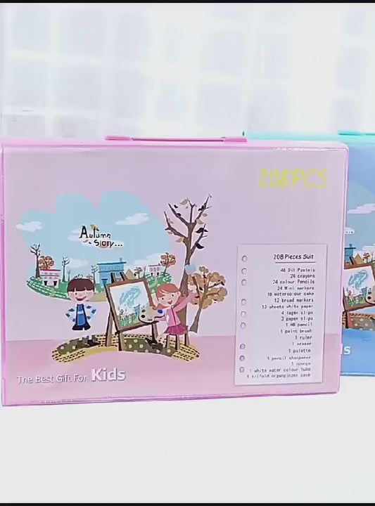Super Mega Art Set – 208 Pieces 🎨✨